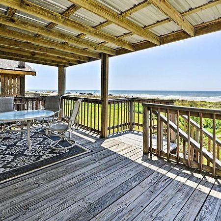Galveston Beach House With Private Deck And Gulf Views Exterior photo