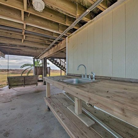 Galveston Beach House With Private Deck And Gulf Views Exterior photo