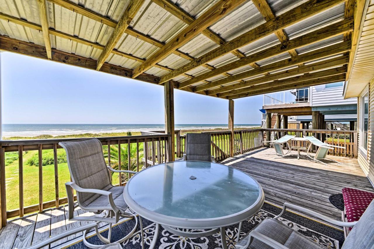 Galveston Beach House With Private Deck And Gulf Views Exterior photo