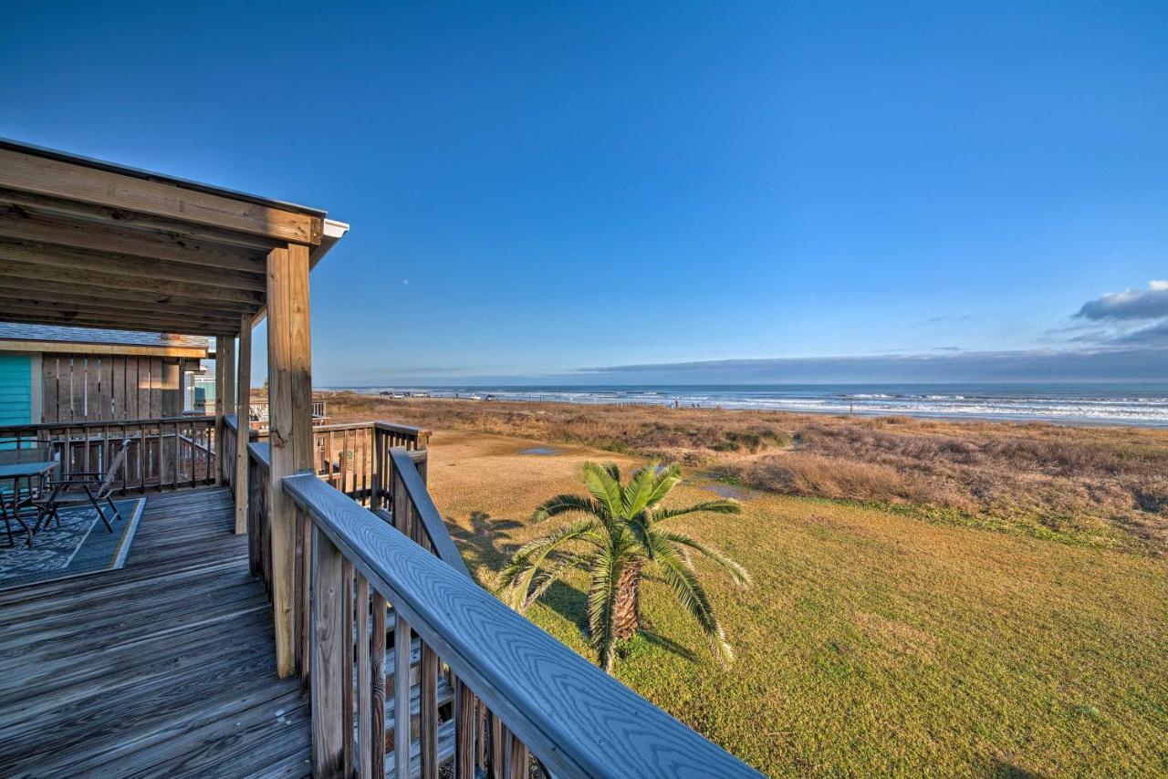 Galveston Beach House With Private Deck And Gulf Views Exterior photo